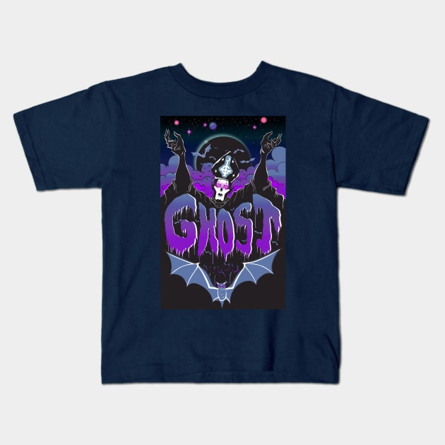 Ghost Band Poster Kids T-Shirt by MajesticFatPony